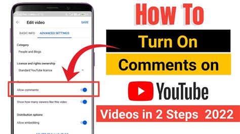 enable youtube comments